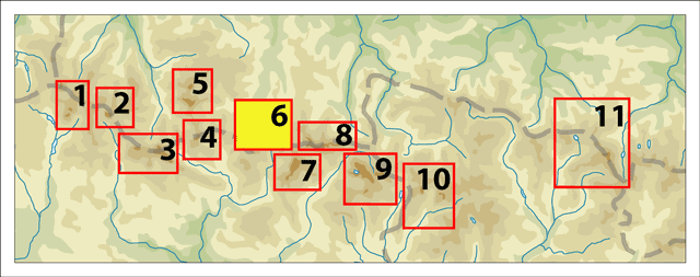 mapa-zonas-tresmiles-pirineos